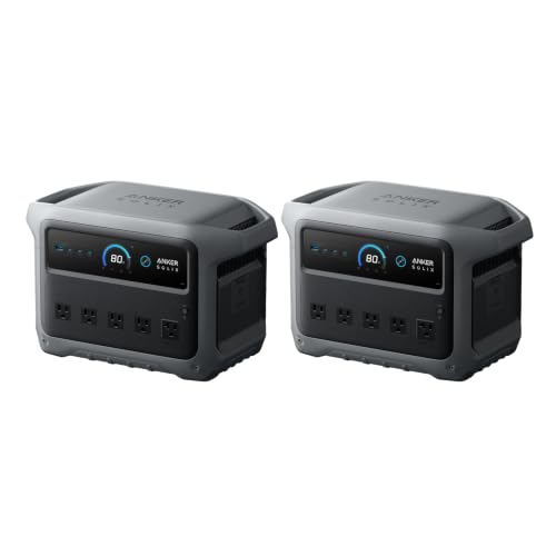 Anker SOLIX C1000 Gen 2 Portable Power Station, 2,000W (Peak 3,000W) Solar Generator, Full Charge in 49 Min, 1,024Wh LiFePO4 Battery for Home Backup, Power Outages, and Camping (Optional Solar Panel)