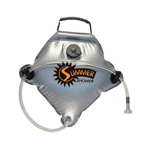 Advanced Elements - Summer Shower/Solar Shower - Different Capacity - Shower Head - Reflective Mirror - Fill Valve - Black or Silver