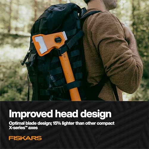 Fiskars Super Splitting Axe, Wood Splitter for Medium to Large Size Logs, with Shock-Absorbing FiberComp Handle