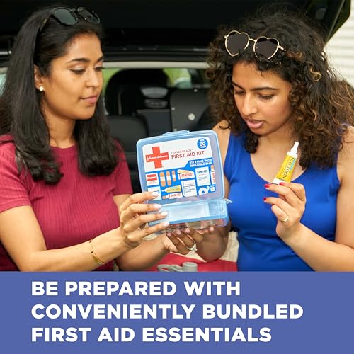 BAND-AID Brand Travel Ready Portable First Aid Kit, 80 Piece