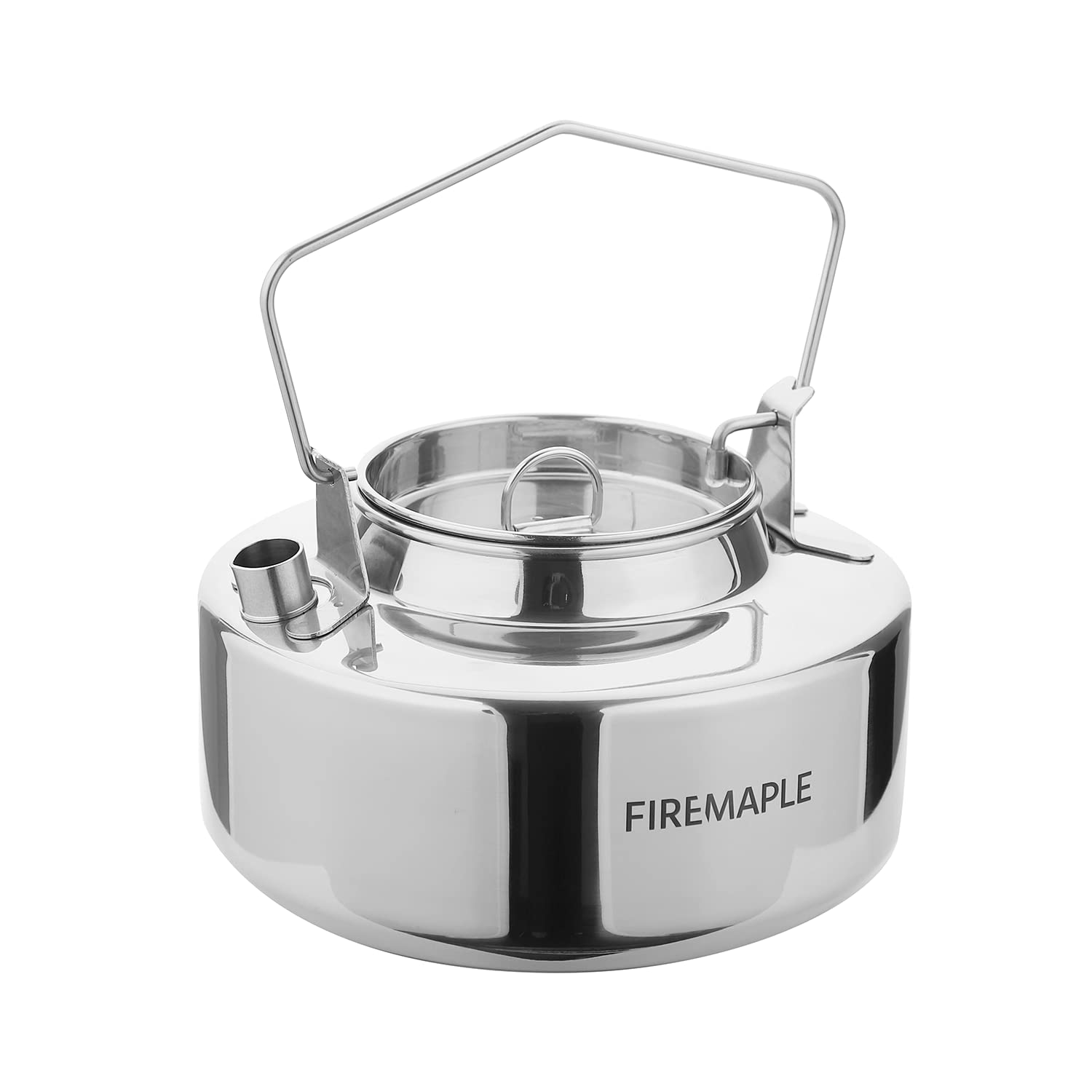 Portable Stainless Steel Camping Kettle for Campfire Cooking