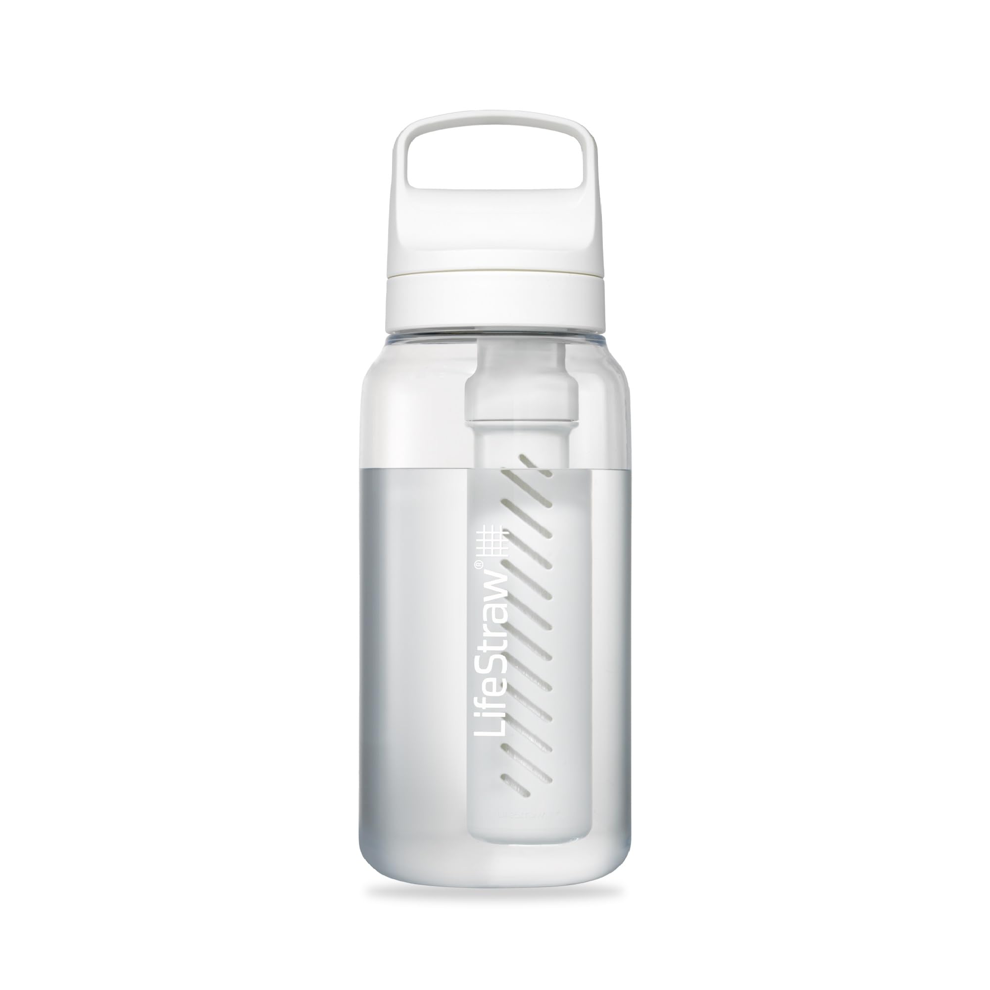 LifeStraw Go Series, BPA-Free Water Bottle for Travel and Everyday Use Removes Bacteria, Parasites, Microplastics, Improves Taste