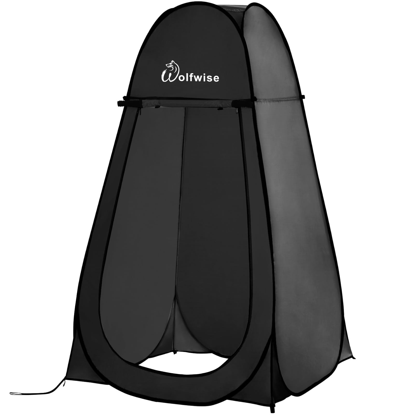 Wolfwise Pop Up Shower Tent for Camping Essentials, Portable Instant Changing Tent with Ventilation Window & Carry Bag, Privacy Dressing Room Bathroom Toilet for Beach, Outdoor