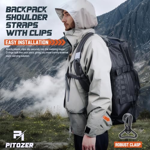 Pitozer Backpack Straps Paded Shoulder Strap Replacement for bag/beachchair