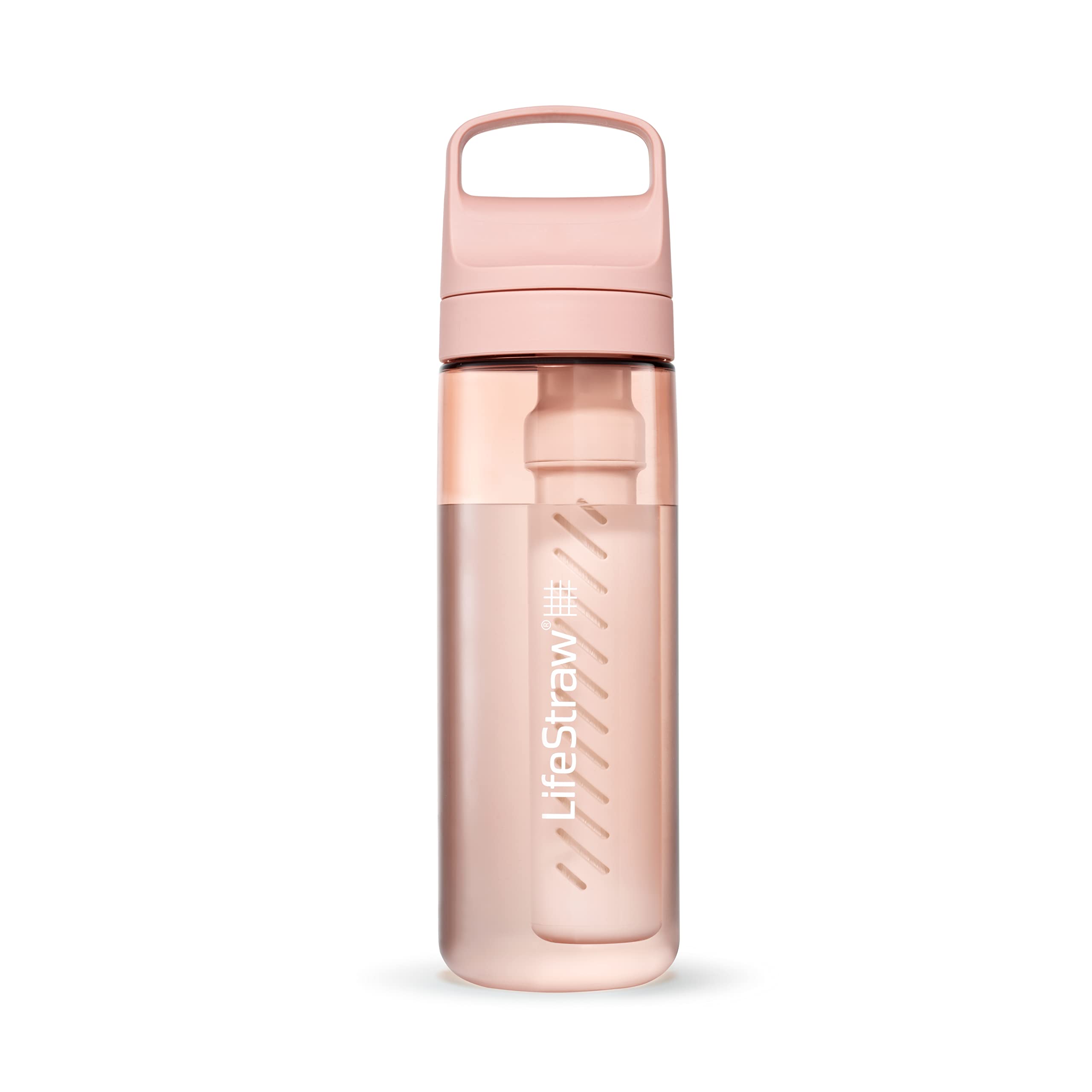 LifeStraw Go Series, BPA-Free Water Bottle for Travel and Everyday Use Removes Bacteria, Parasites, Microplastics, Improves Taste