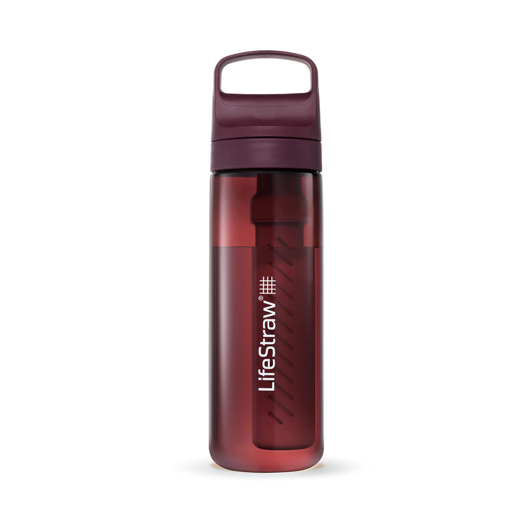 LifeStraw Go Series, BPA-Free Water Bottle for Travel and Everyday Use Removes Bacteria, Parasites, Microplastics, Improves Taste