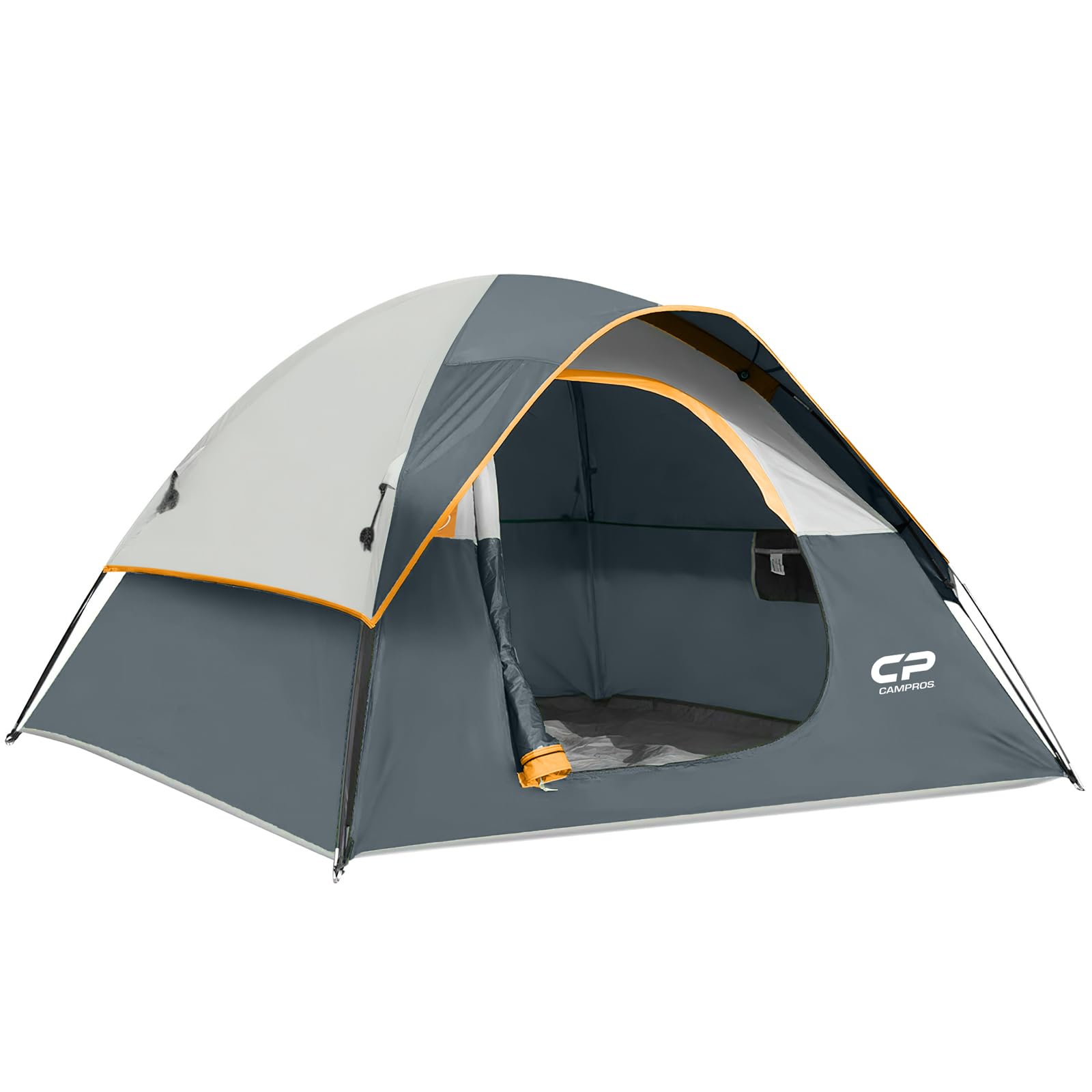 CAMPROS CP 3 Person Tent, Dome Tents for Camping with Rainfly, Waterproof Camping Tent Easy Set Up, Portable Family Tent with Large Mesh Window & Carry Bag for Outdoor Hiking