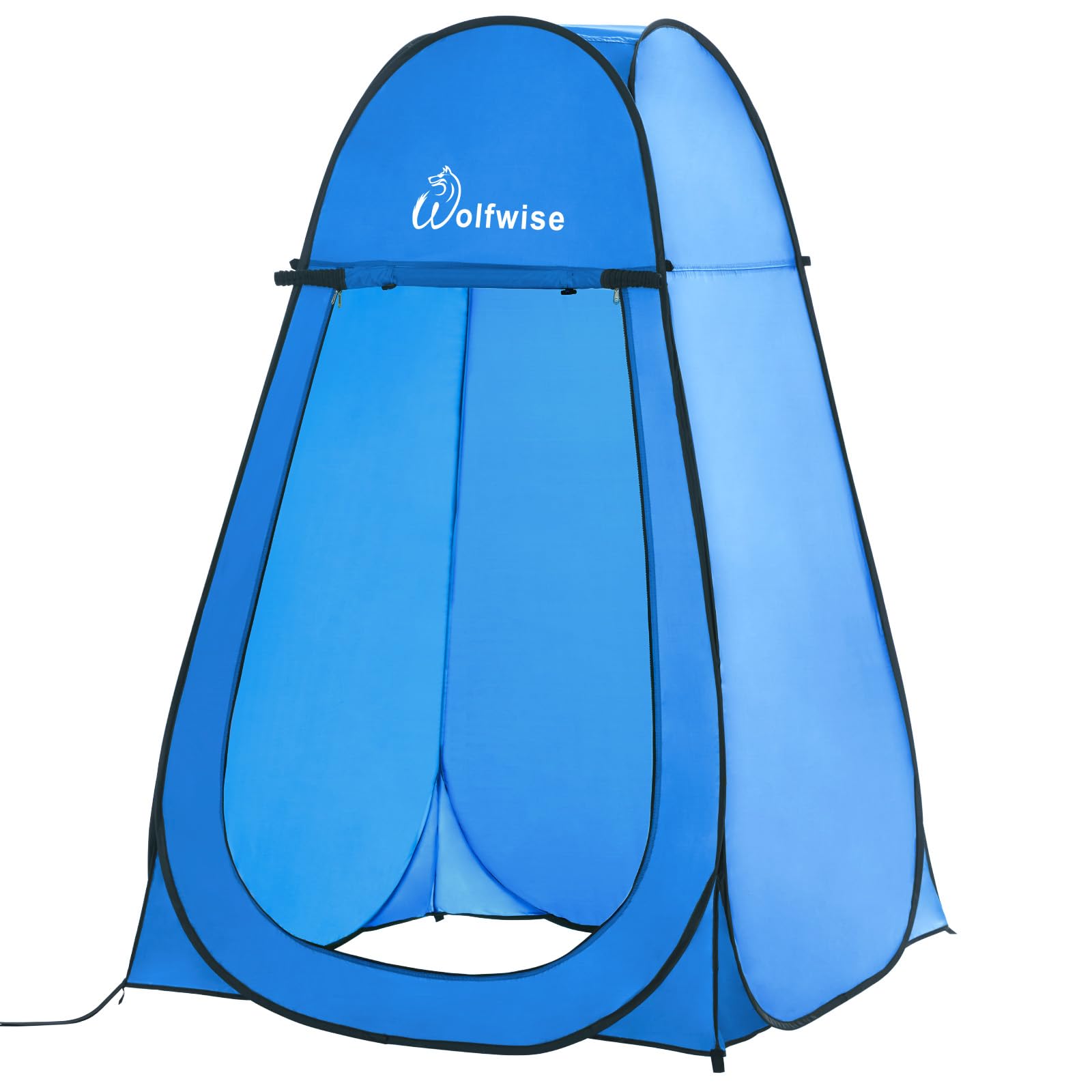 Wolfwise Pop Up Shower Tent for Camping Essentials, Portable Instant Changing Tent with Ventilation Window & Carry Bag, Privacy Dressing Room Bathroom Toilet for Beach, Outdoor