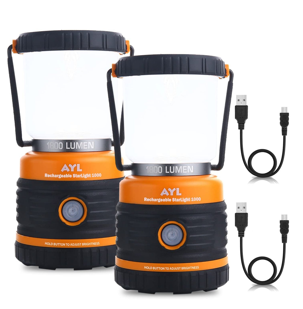 1800LM Rechargeable Camping Lantern with 4400mAh Power Bank