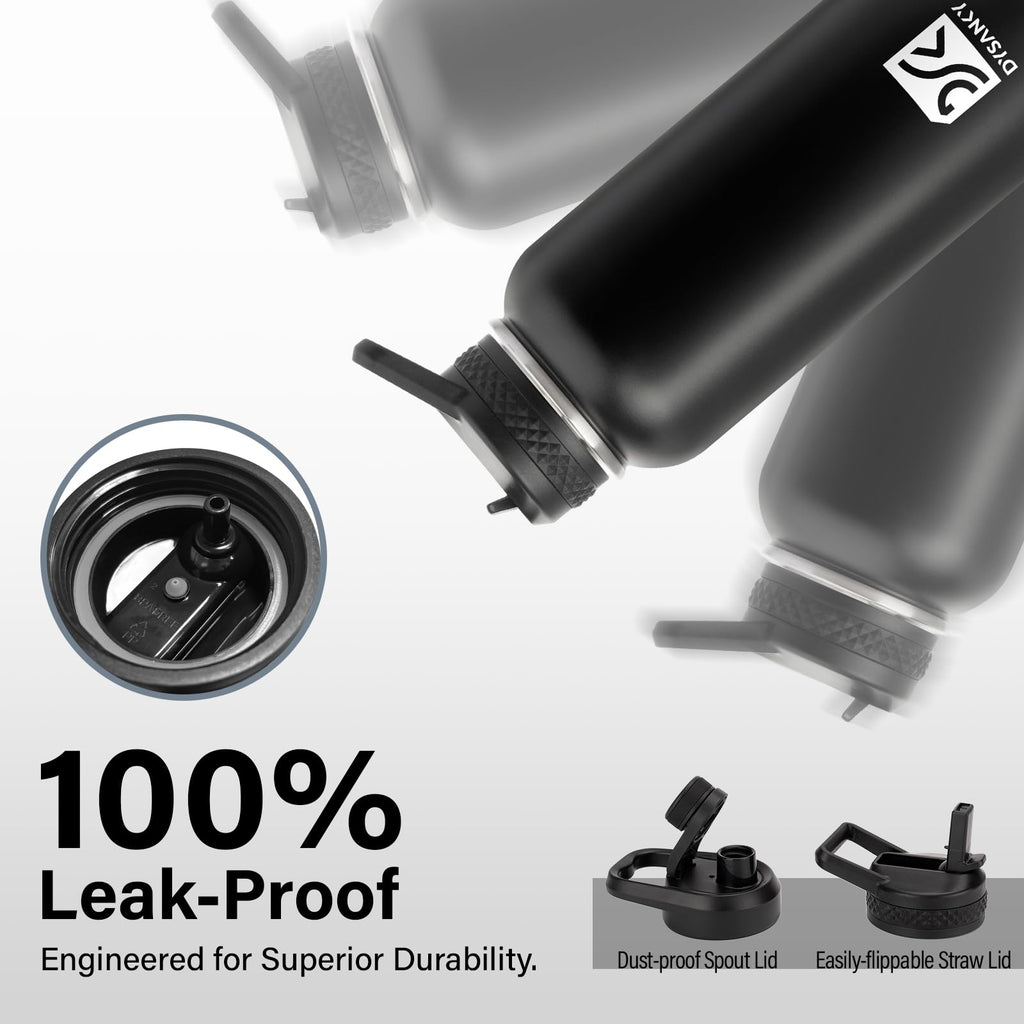 DYSANKY Insulated Water Bottle 32, 40, 64,87, 128 OZ - Multiple Insulation Vacuum Sealed - Portable Sports Metal Water Jug for Outdoor Adventure