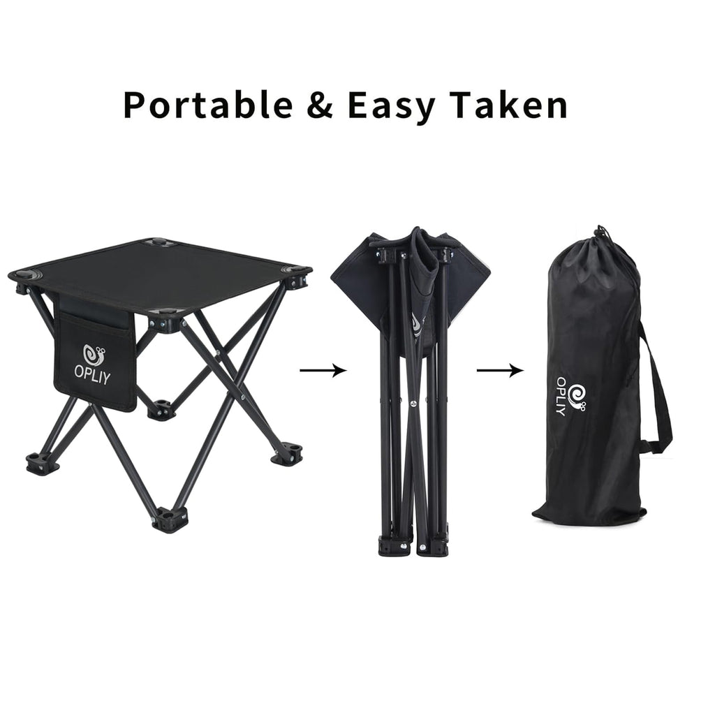 Opliy Camping Stool 2 Pack,13 Inch Portable Folding Stool for Outdoor Gardening and Beach Hiking Fishing,Foot Stool with Carry Bag