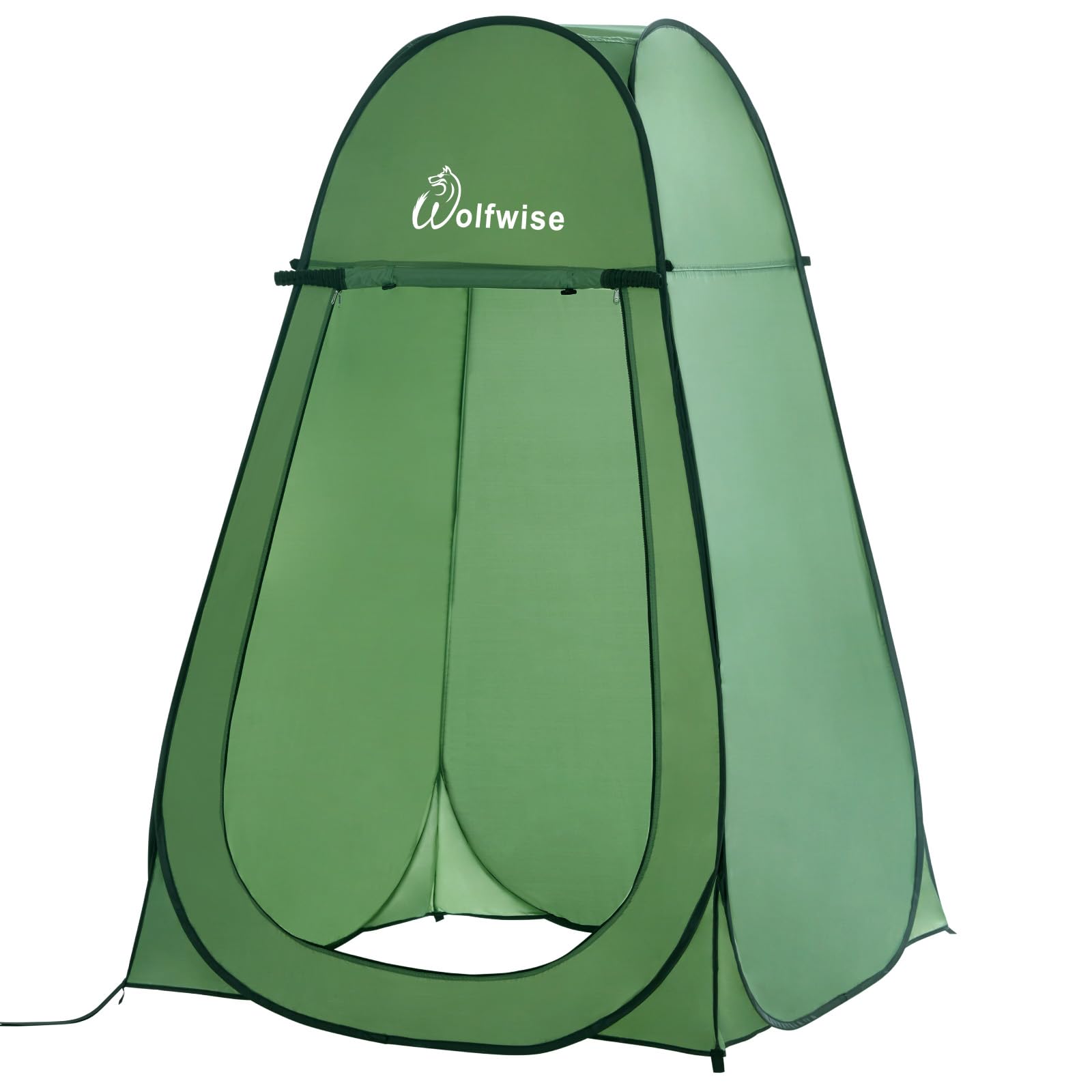 Wolfwise Pop Up Shower Tent for Camping Essentials, Portable Instant Changing Tent with Ventilation Window & Carry Bag, Privacy Dressing Room Bathroom Toilet for Beach, Outdoor