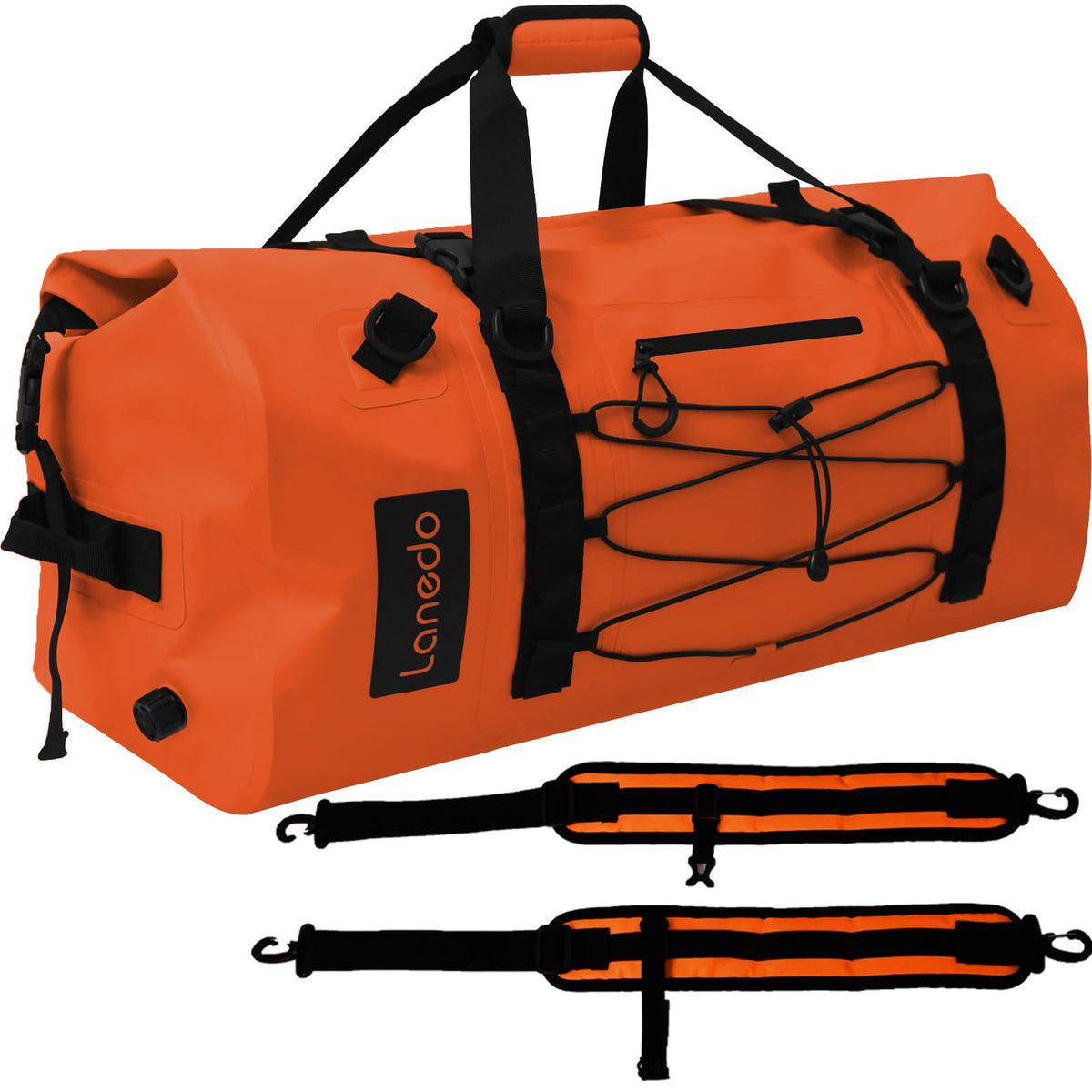 80L Heavy-Duty Roll-Top Waterproof Dry Duffel Bag