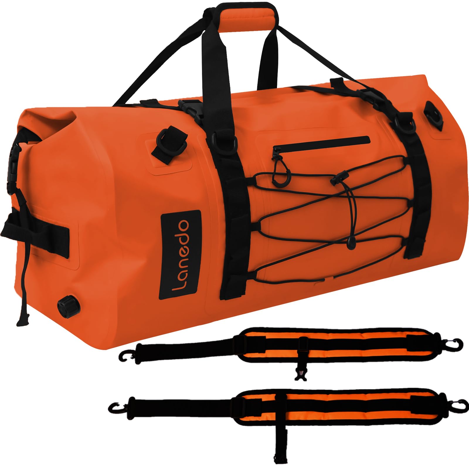Lanedo 80L Dry Bag Large Waterproof Bag Roll-Top Heavy Duty Fishing Duffel Bag with Durable Straps & Handles for Kayaking Paddle boarding Boating Rafting Fishing