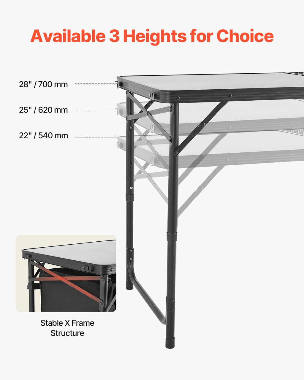 VEVOR Camping Kitchen Table