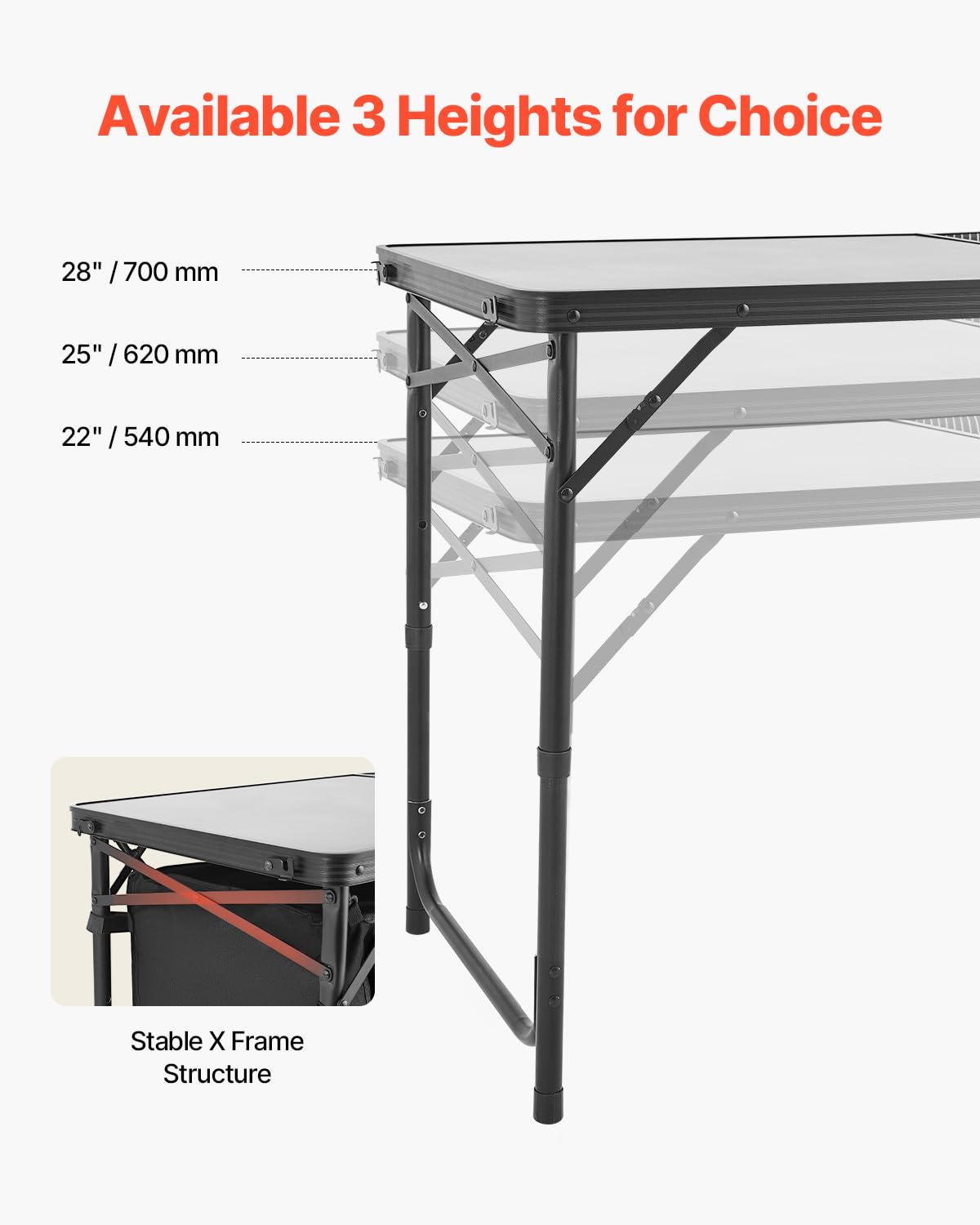 VEVOR Camping Kitchen Table