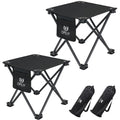 Opliy Camping Stool 2 Pack,13 Inch Portable Folding Stool for Outdoor Gardening and Beach Hiking Fishing,Foot Stool with Carry Bag