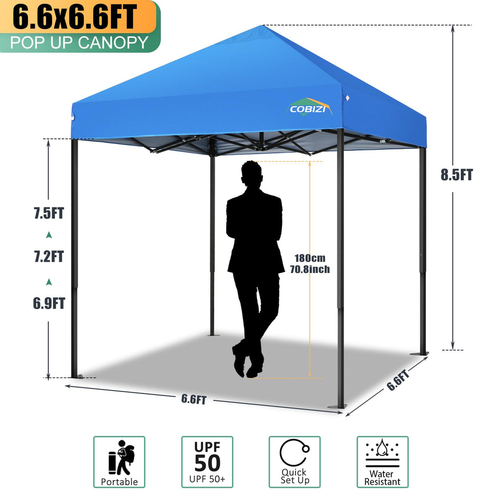 COBIZI Heavy Duty Pop up Canopy Tent with Sidewalls Commercial Canopy