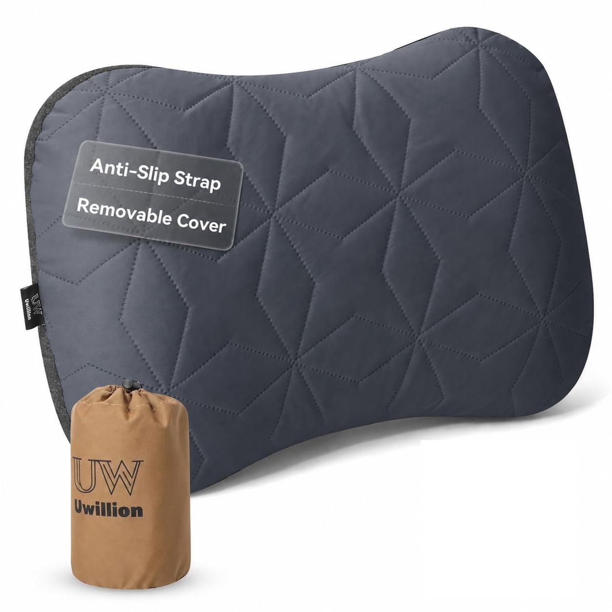 Ultralight Inflatable Camping Pillow with Washable Cover