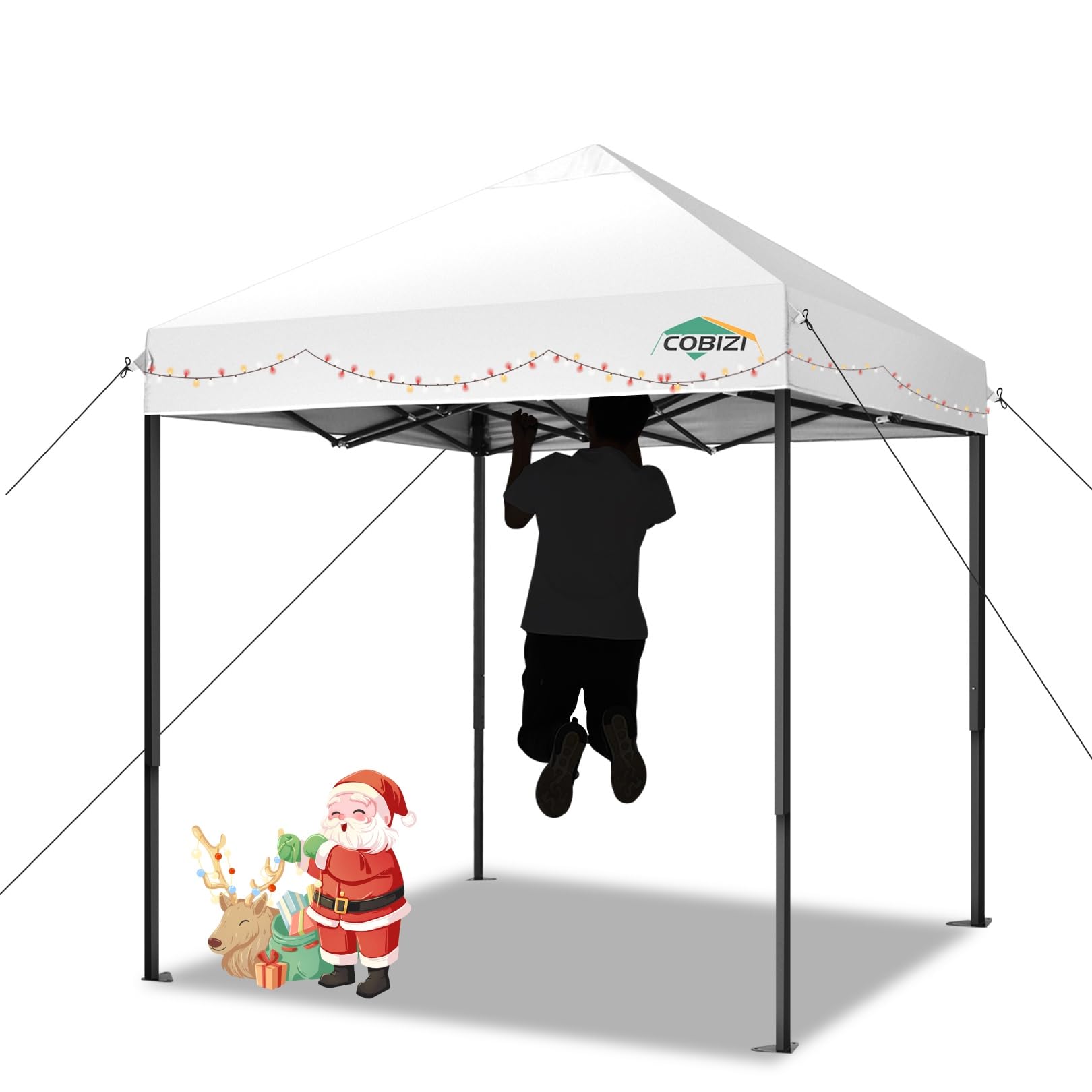 COBIZI Heavy Duty Pop up Canopy Tent with Sidewalls Commercial Canopy