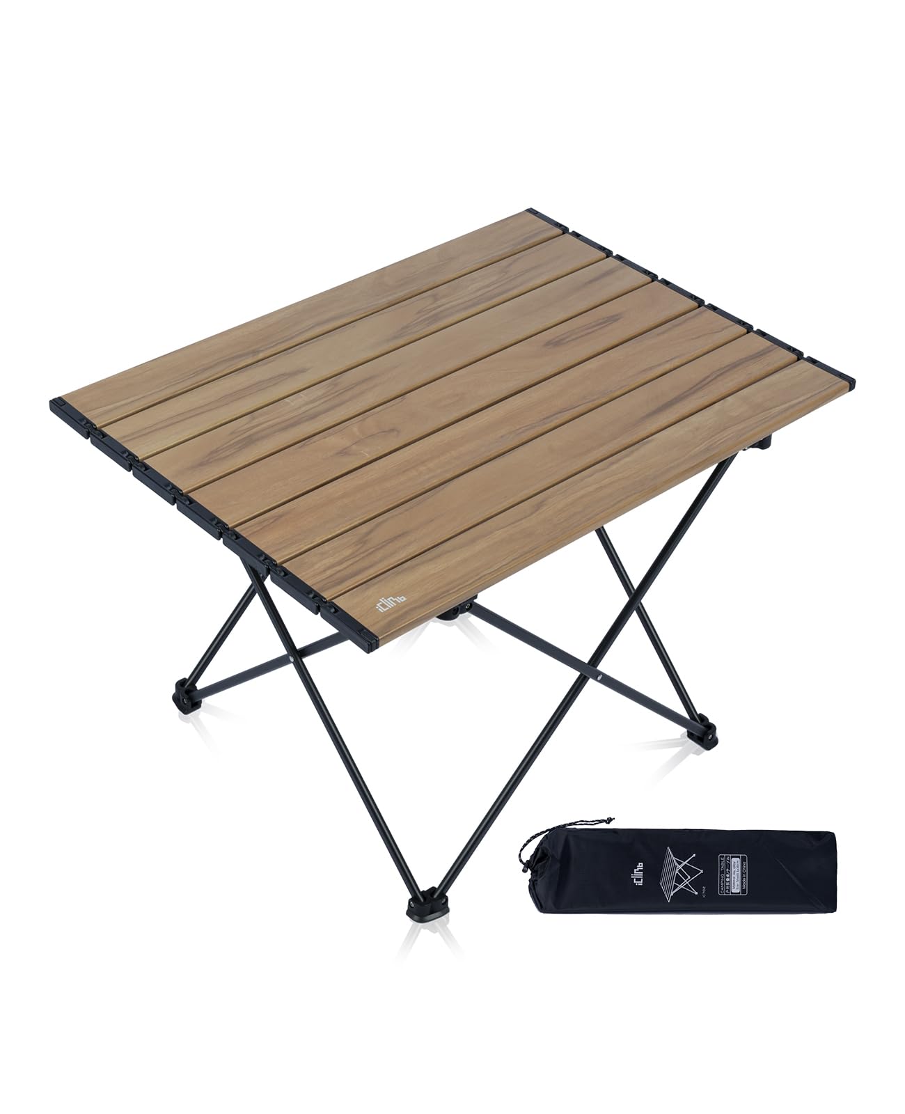 iClimb Ultralight Compact Camping Folding Table with Carry Bag
