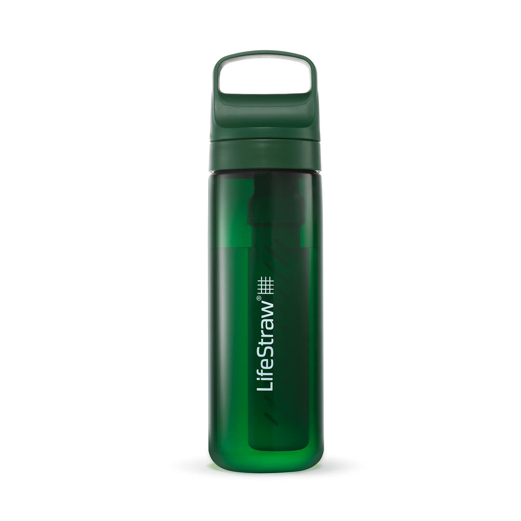 LifeStraw Go Series, BPA-Free Water Bottle for Travel and Everyday Use Removes Bacteria, Parasites, Microplastics, Improves Taste