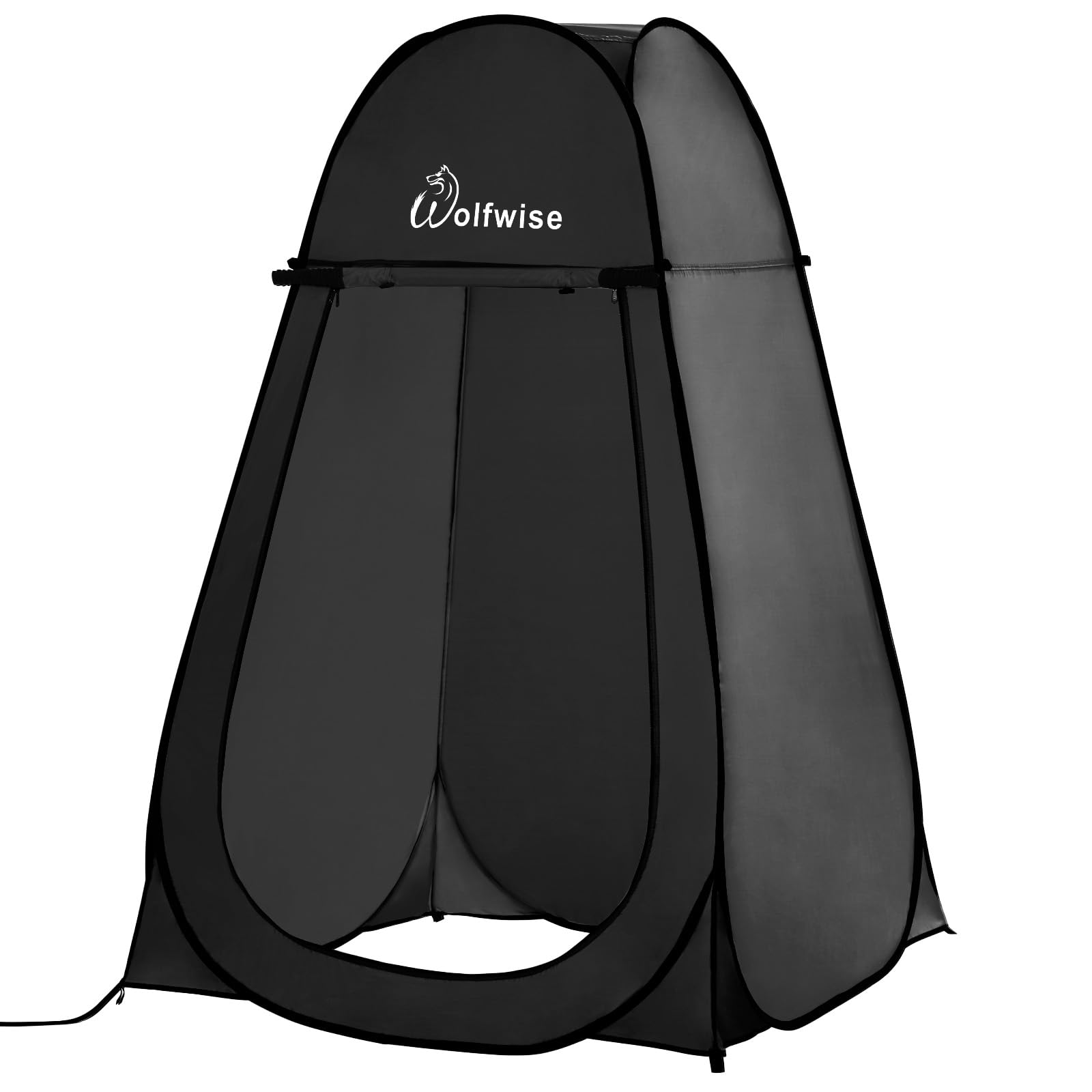 Wolfwise Pop Up Shower Tent for Camping Essentials, Portable Instant Changing Tent with Ventilation Window & Carry Bag, Privacy Dressing Room Bathroom Toilet for Beach, Outdoor