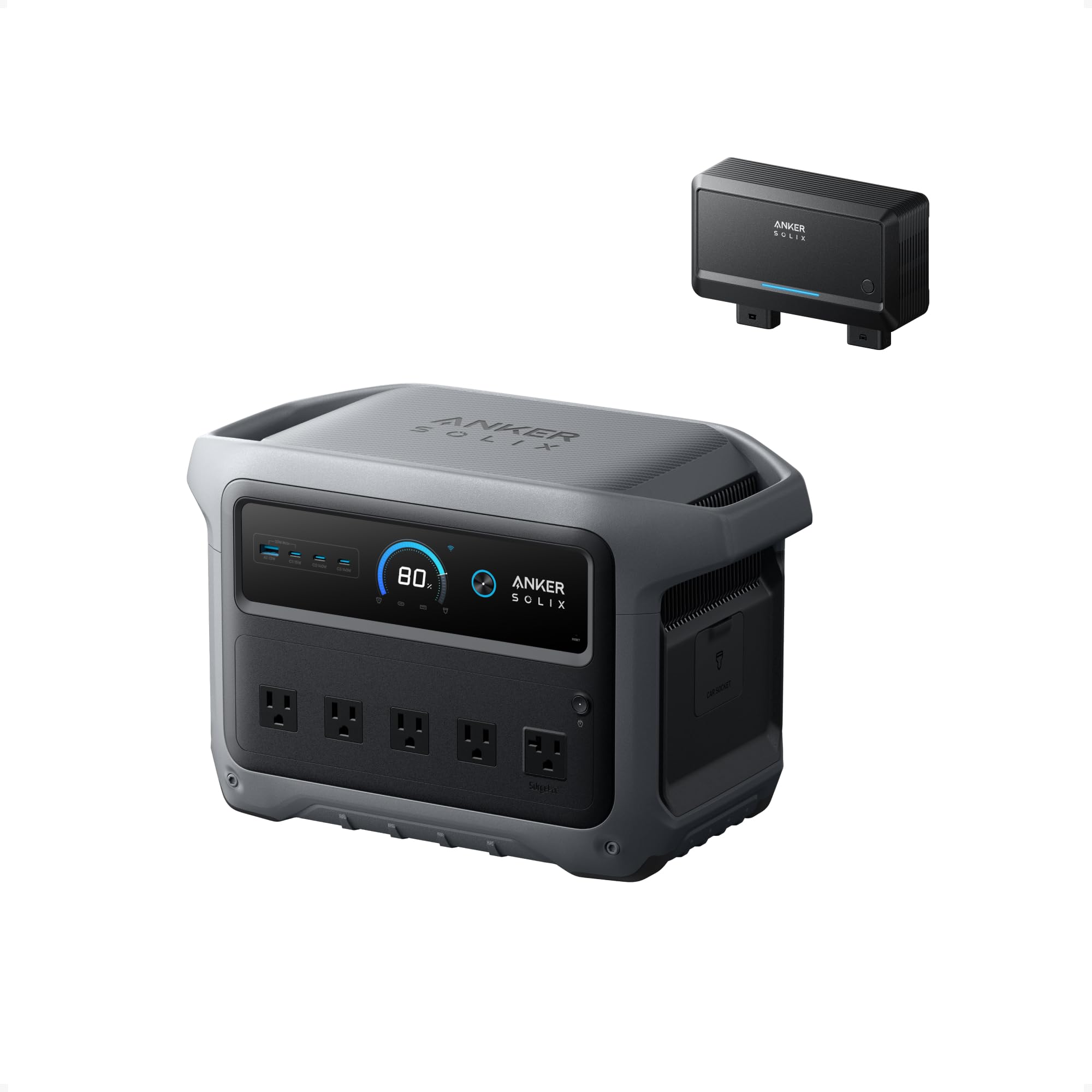 Anker SOLIX C1000 Gen 2 Portable Power Station, 2,000W (Peak 3,000W) Solar Generator, Full Charge in 49 Min, 1,024Wh LiFePO4 Battery for Home Backup, Power Outages, and Camping (Optional Solar Panel)