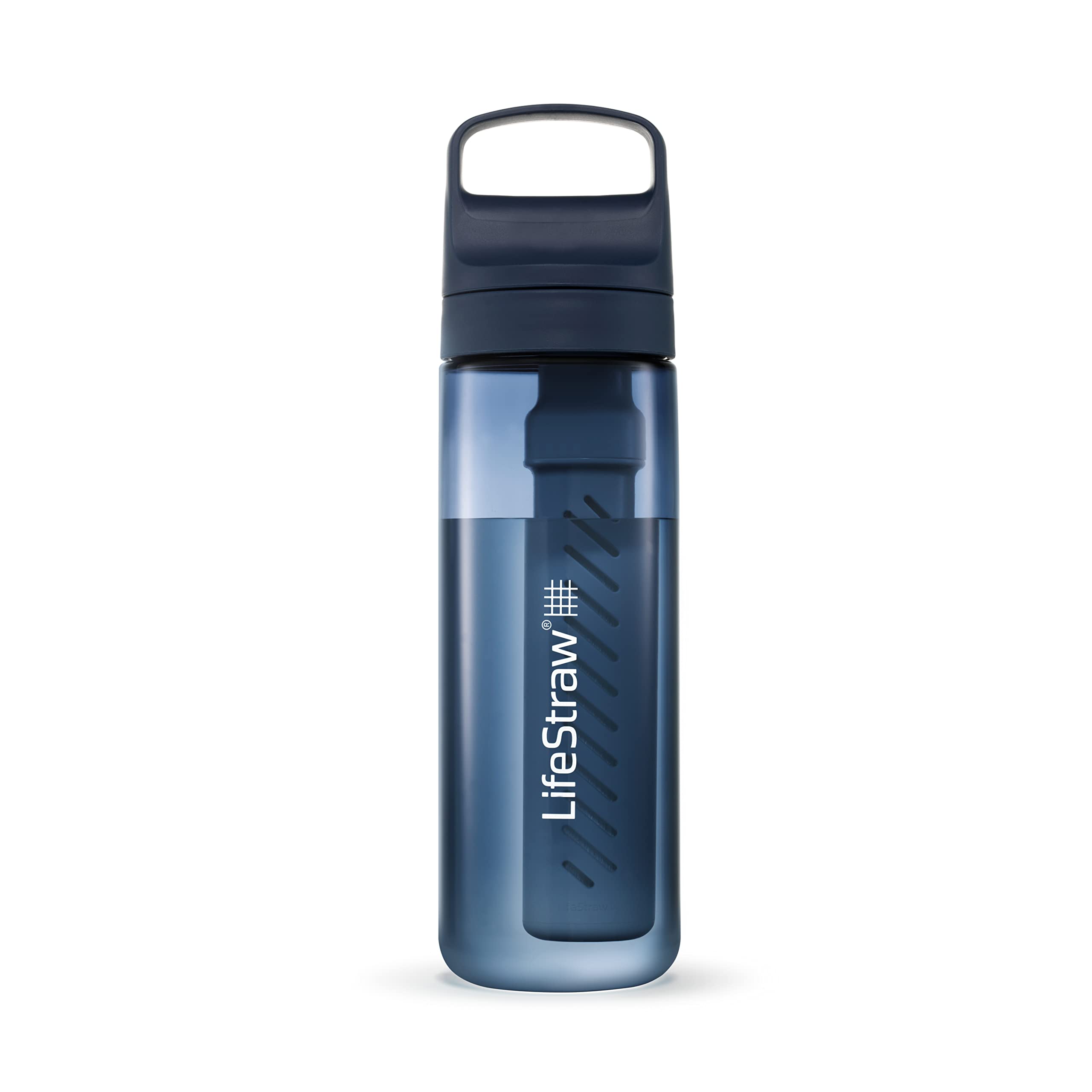 LifeStraw Go Series, BPA-Free Water Bottle for Travel and Everyday Use Removes Bacteria, Parasites, Microplastics, Improves Taste