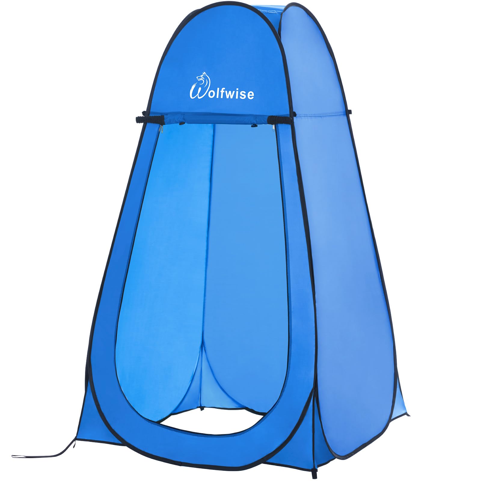 Wolfwise Pop Up Shower Tent for Camping Essentials, Portable Instant Changing Tent with Ventilation Window & Carry Bag, Privacy Dressing Room Bathroom Toilet for Beach, Outdoor