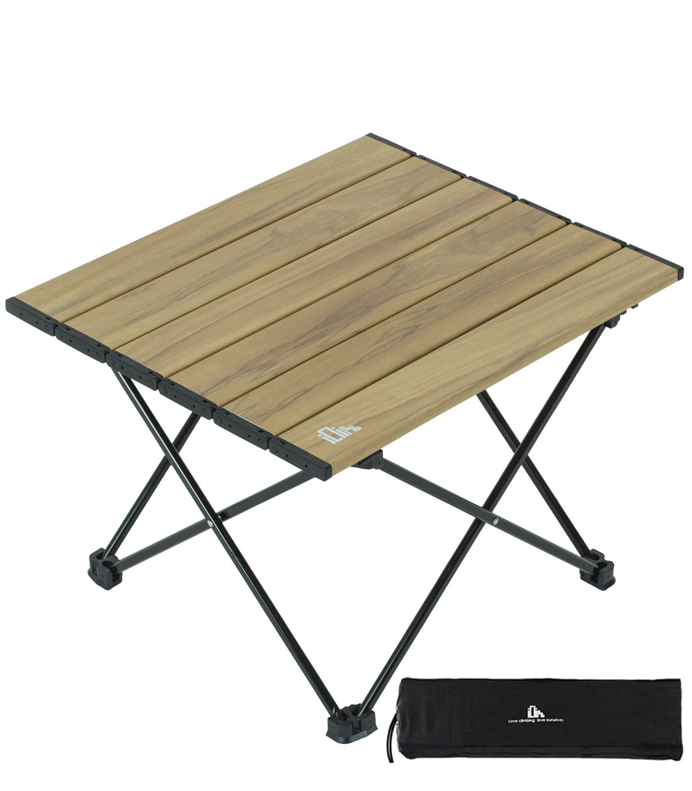 iClimb Ultralight Compact Camping Folding Table with Carry Bag