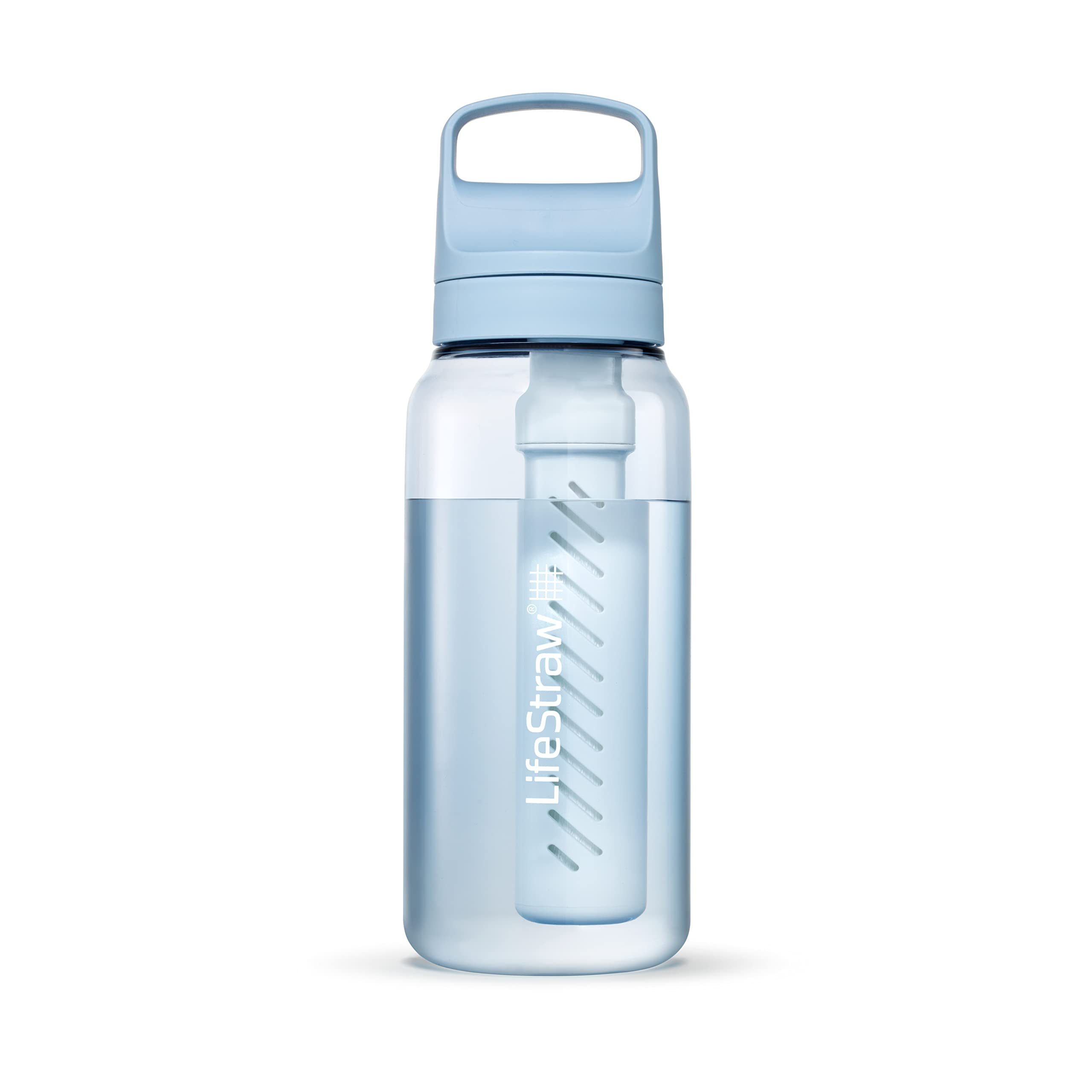 LifeStraw Go Series, BPA-Free Water Bottle for Travel and Everyday Use Removes Bacteria, Parasites, Microplastics, Improves Taste