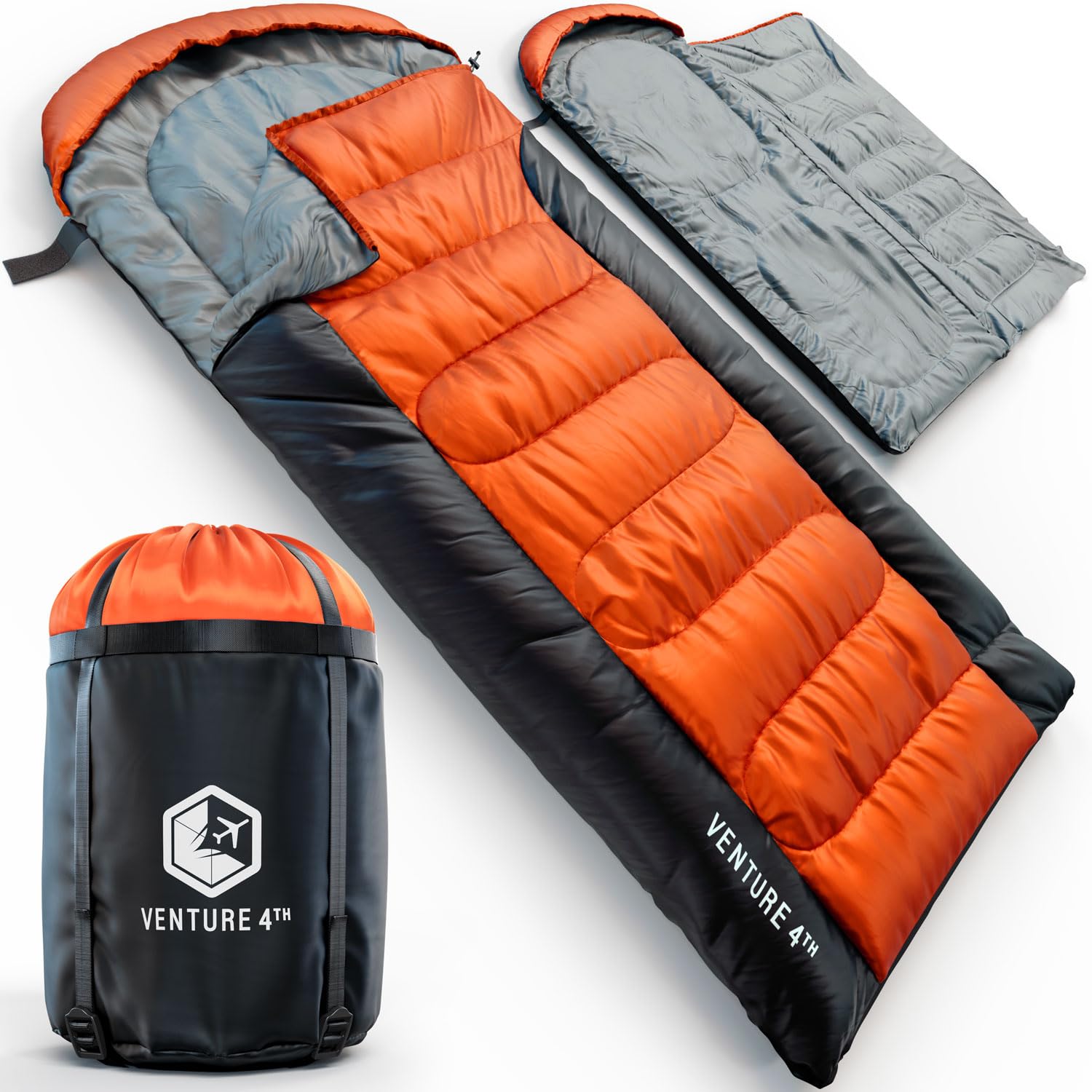 XXL All-Season Camping Sleeping Bag for Adults and Kids