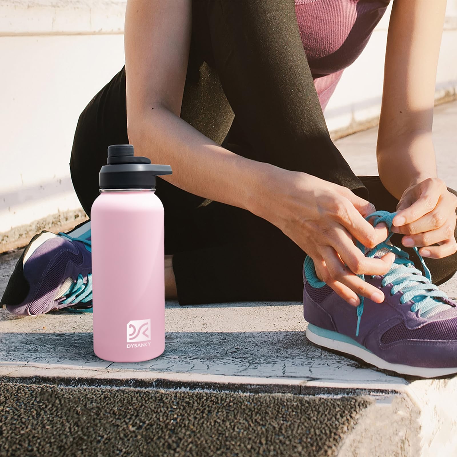 DYSANKY Insulated Water Bottle 32, 40, 64,87, 128 OZ - Multiple Insulation Vacuum Sealed - Portable Sports Metal Water Jug for Outdoor Adventure