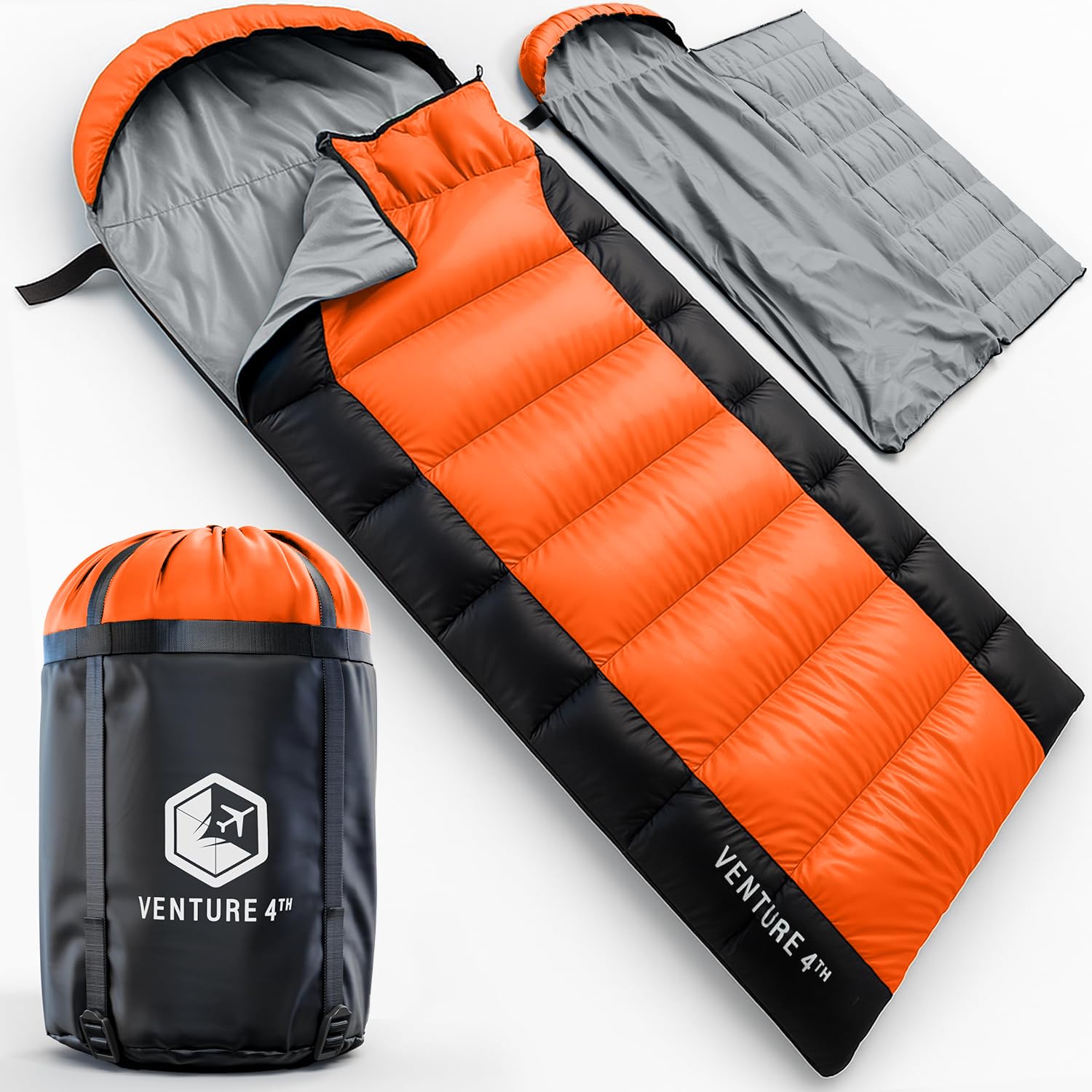 XXL All-Season Camping Sleeping Bag for Adults and Kids