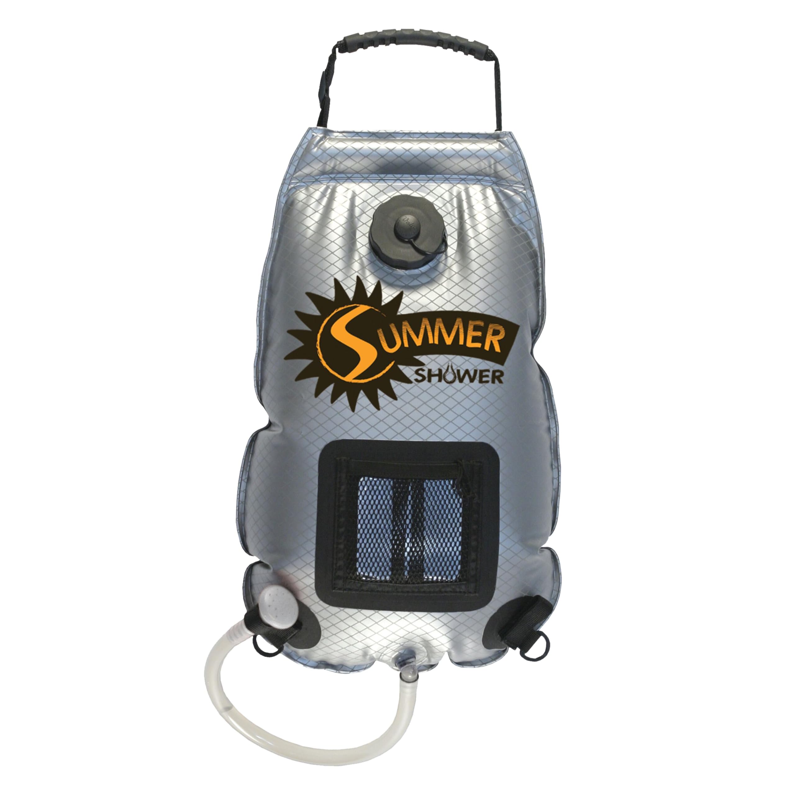 Advanced Elements - Summer Shower/Solar Shower - Different Capacity - Shower Head - Reflective Mirror - Fill Valve - Black or Silver