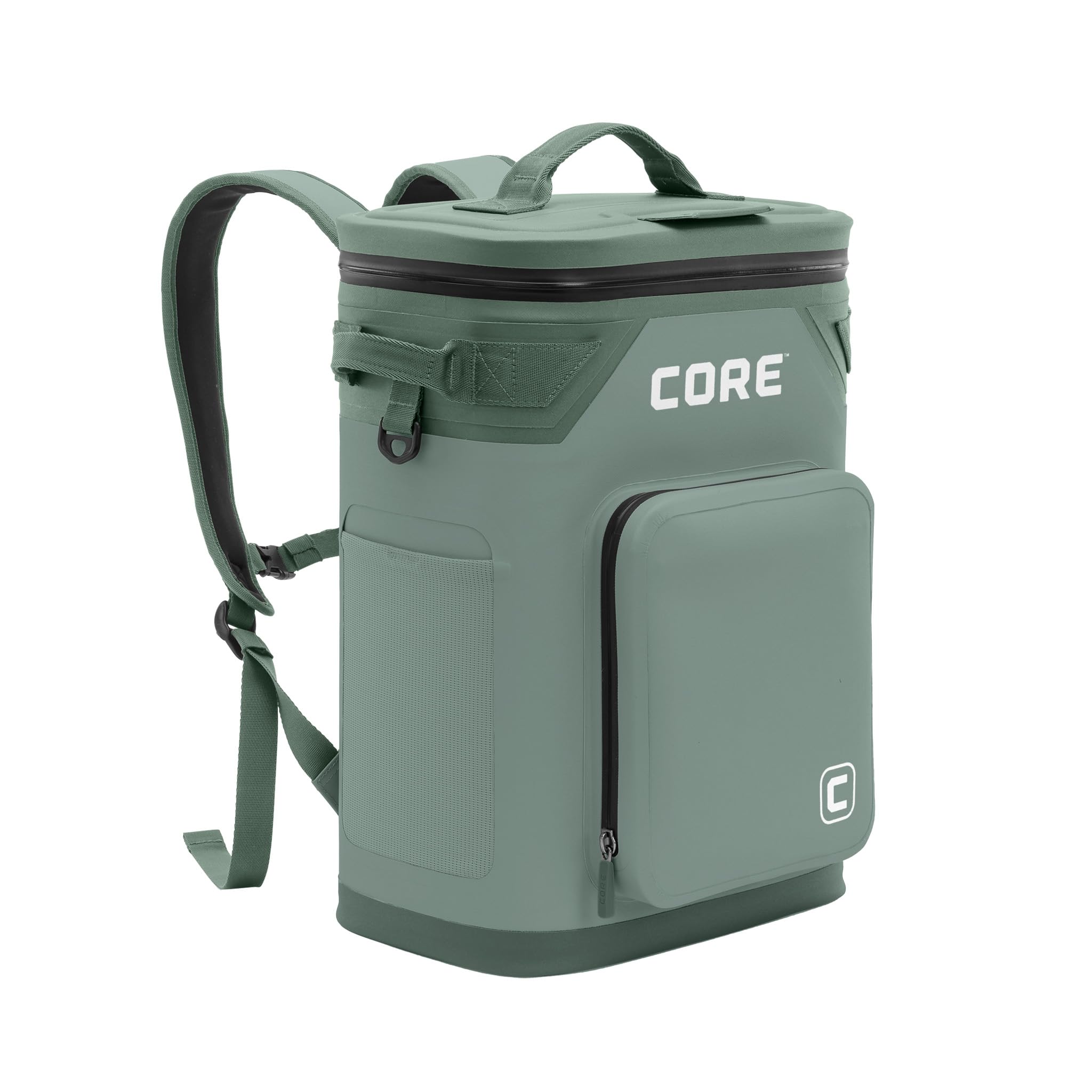 CORE Magnetic Leak Proof Soft Cooler with Waterproof Zipper | Insulated Bag Portable Ice Chest Box | Best Soft Cooler for Food & Beverages for Tailgating, Car Camping, Travel, and Family Beach Picnics