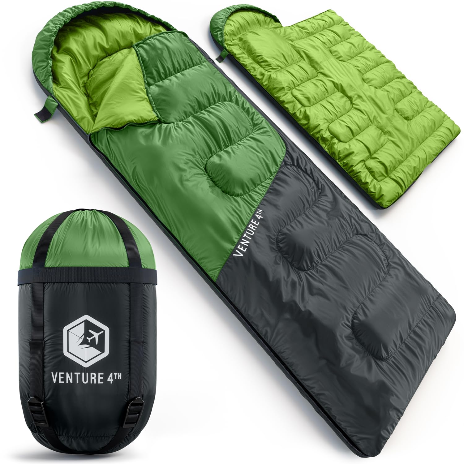 XXL All-Season Camping Sleeping Bag for Adults and Kids
