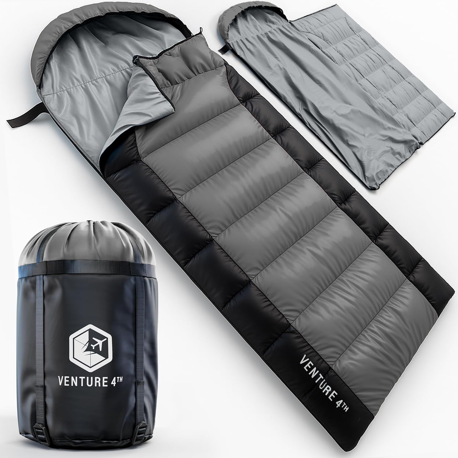XXL All-Season Camping Sleeping Bag for Adults and Kids