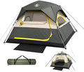 Tent 4 Person Tents for Camping - Instant Cabin Tent Setup in 50 Seconds with Rainfly & Windproof, Portable Pop Up Tents with Carry Bag for Family Outdoor Camping & Hiking
