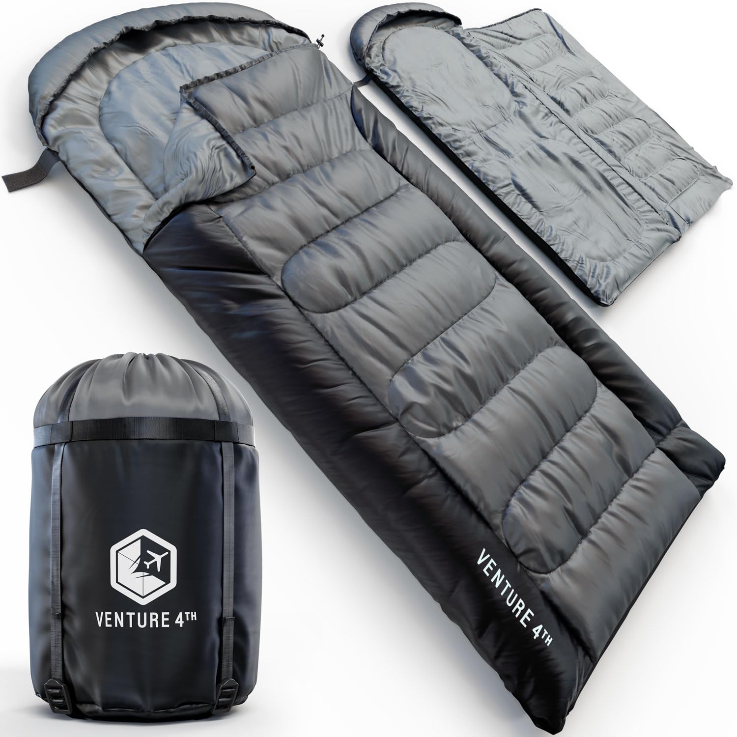 XXL All-Season Camping Sleeping Bag for Adults and Kids