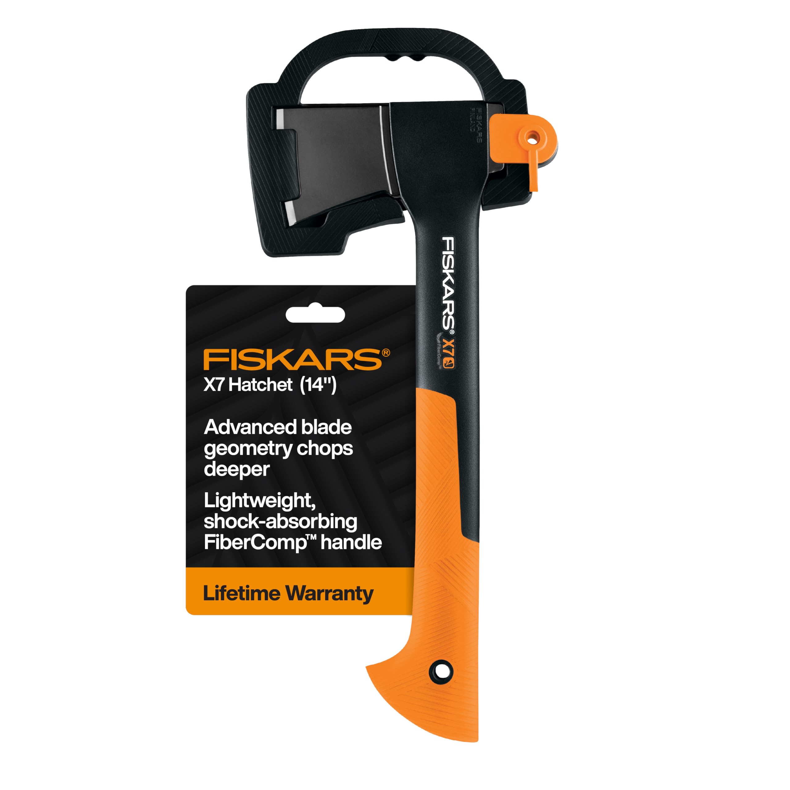 Fiskars Super Splitting Axe, Wood Splitter for Medium to Large Size Logs, with Shock-Absorbing FiberComp Handle