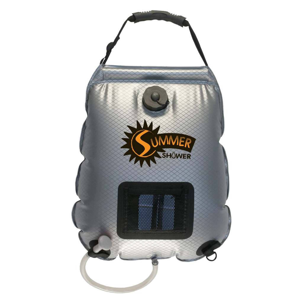 Advanced Elements - Summer Shower/Solar Shower - Different Capacity - Shower Head - Reflective Mirror - Fill Valve - Black or Silver