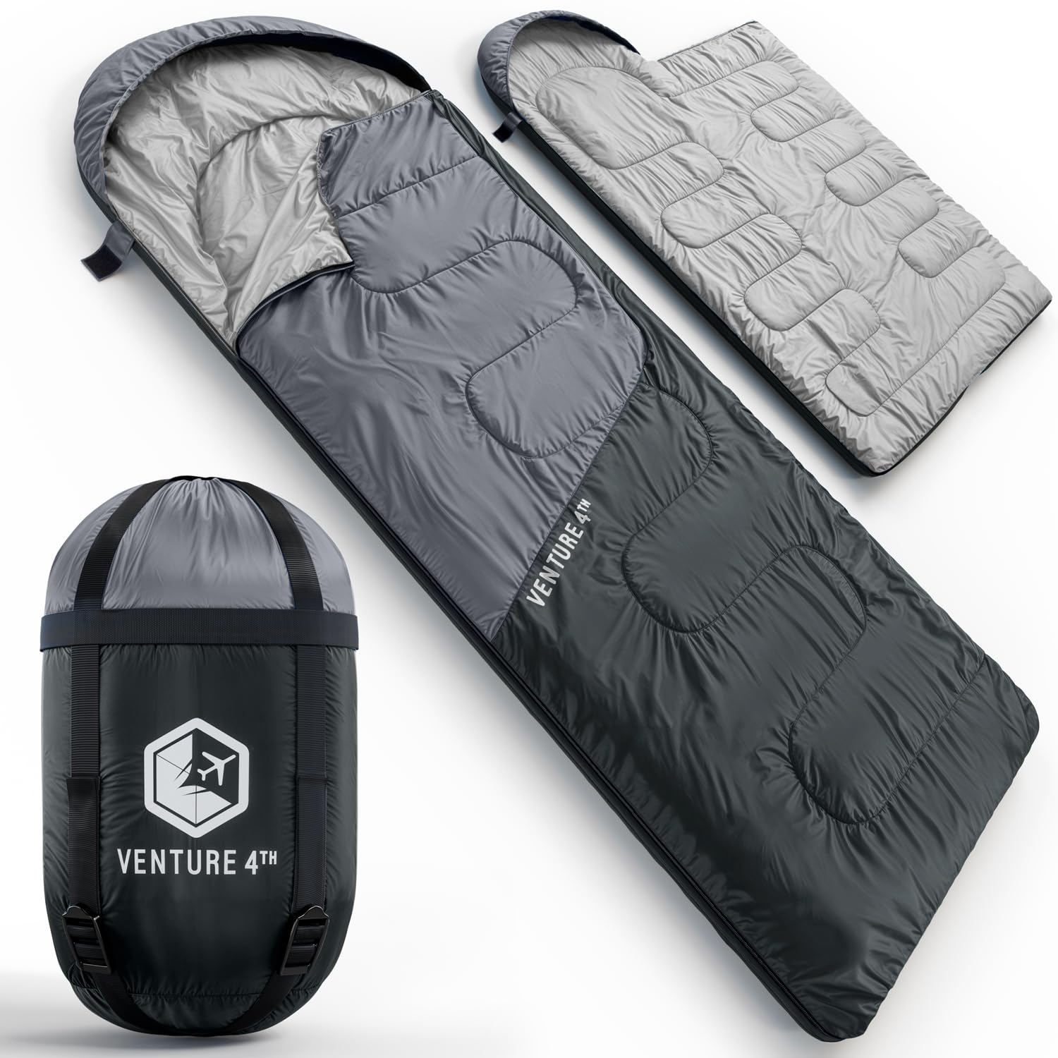 XXL All-Season Camping Sleeping Bag for Adults and Kids