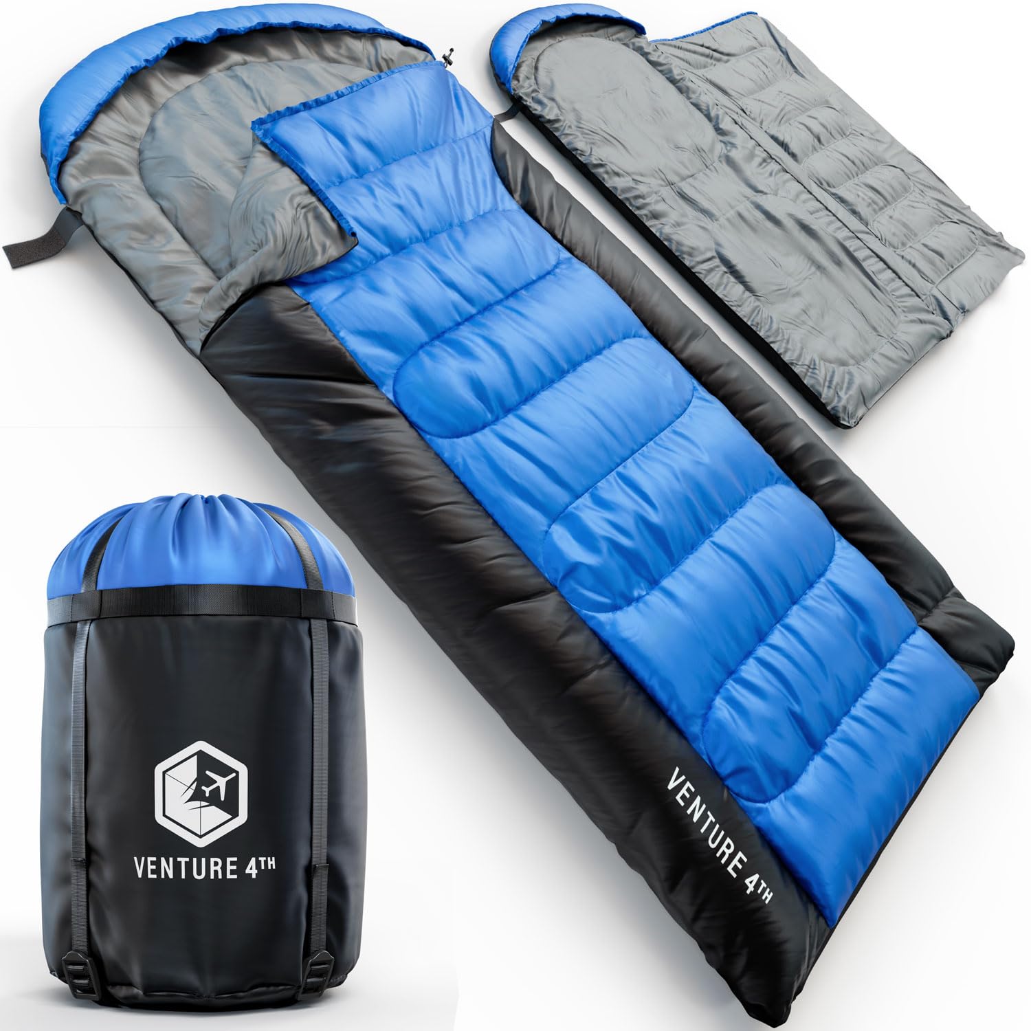 XXL All-Season Camping Sleeping Bag for Adults and Kids