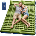 Myxslop Sleeping Pad for Camping, 4" Extra-Thick 2 Person Inflatable Camping Mattress with Built-in Pillow & Foot Pump, Compact Sleeping Mat for Outdoor Tent, Backpacking, Hiking and Car Travel