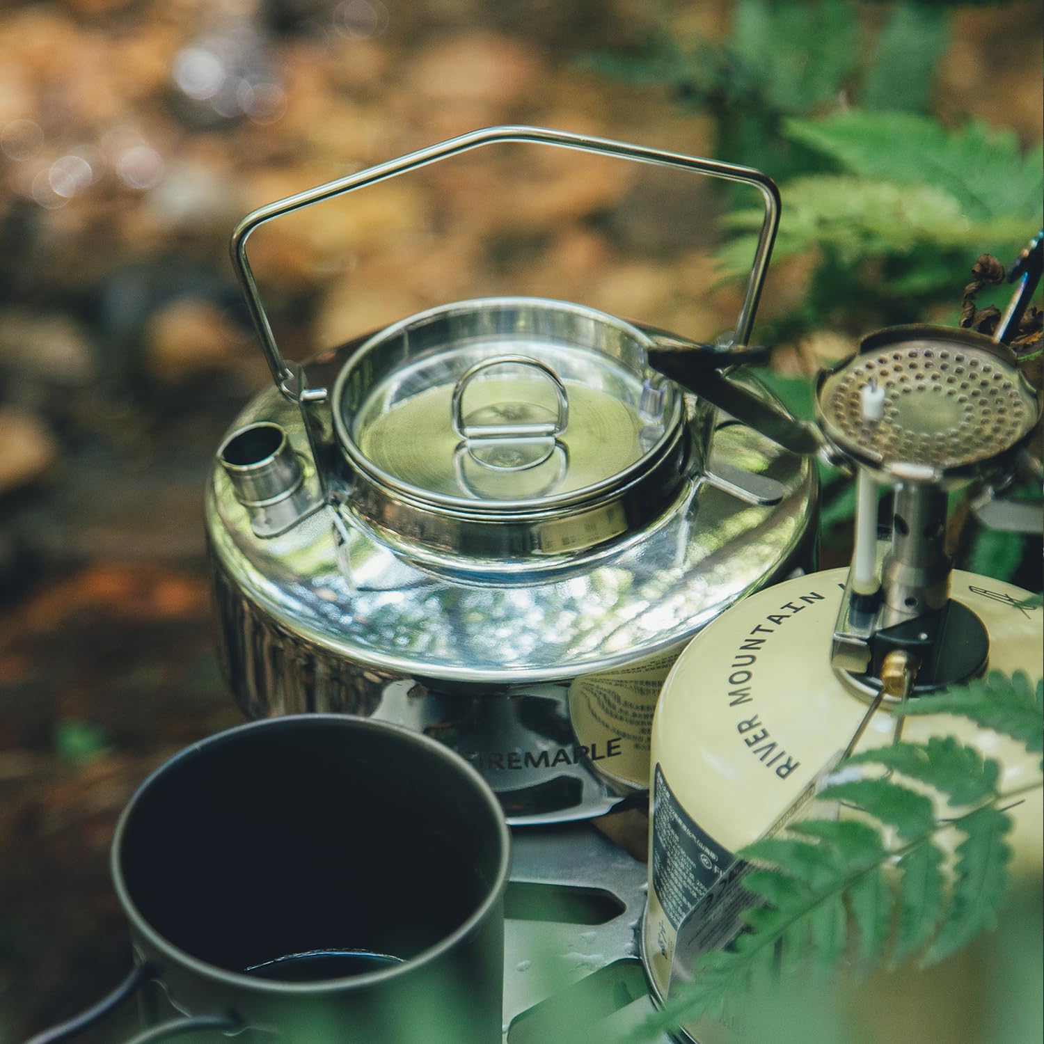 Fire-Maple Antarcti Portable Lightweight Stainless Steel Camping Kettle | Durable and Portable Camp Tea Pot | Ideal for Bushcraft and Outdoor Campfire Use