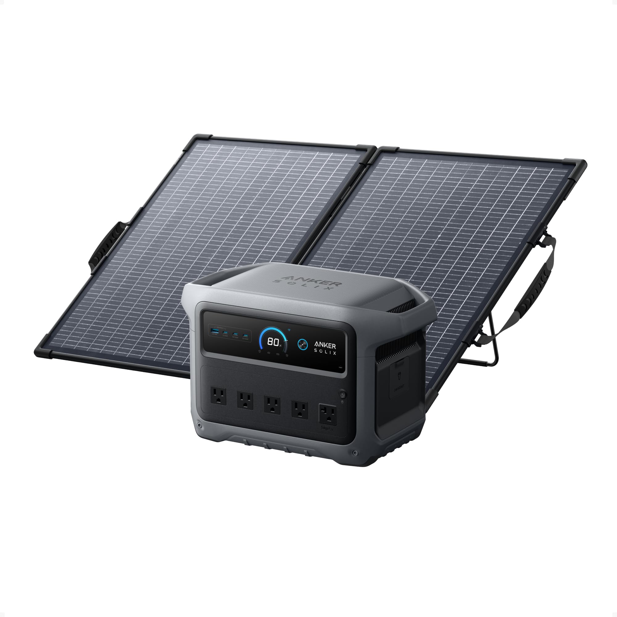 Anker SOLIX C1000 Gen 2 Portable Power Station, 2,000W (Peak 3,000W) Solar Generator, Full Charge in 49 Min, 1,024Wh LiFePO4 Battery for Home Backup, Power Outages, and Camping (Optional Solar Panel)