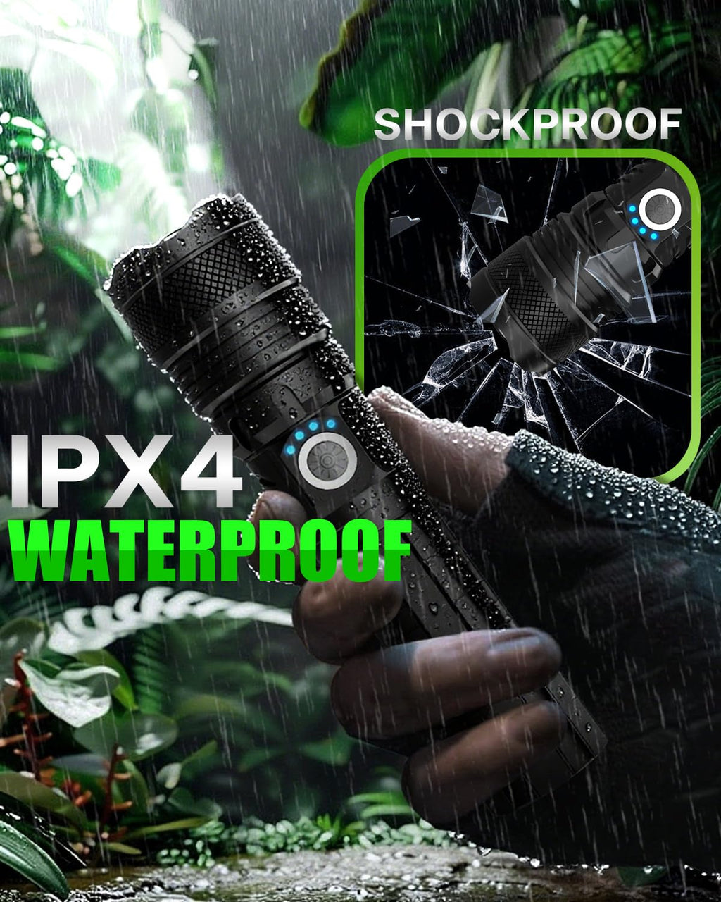 Victoper LED Flashlight 2 Pack, Bright Tactical Torch High Lumens 5 Modes, Waterproof Zoomable Flash Light for Outdoor, Birthday Gifts for Men, Dorm Room Hiking Camping Essentials Gear for Guys