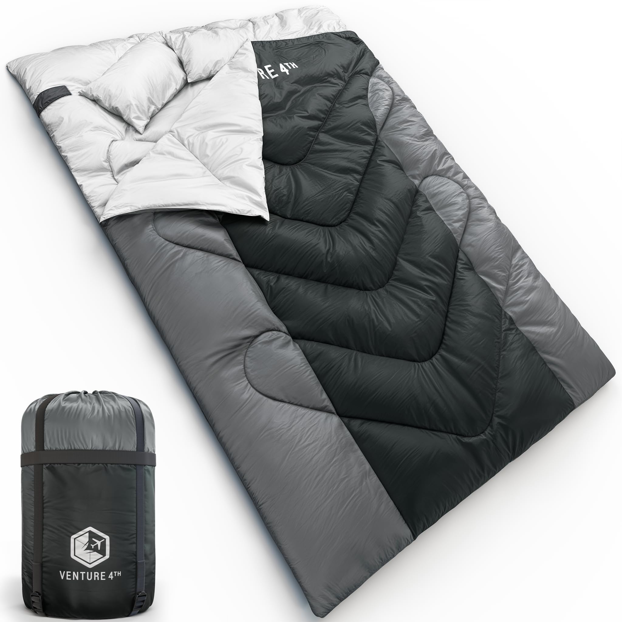 XXL All-Season Camping Sleeping Bag for Adults and Kids